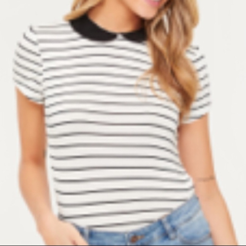 Peter pan collar tee